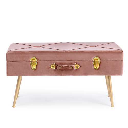 Canora Grey Gepolsterte Sitzbank Keyes mit Stauraum & Bewertungen